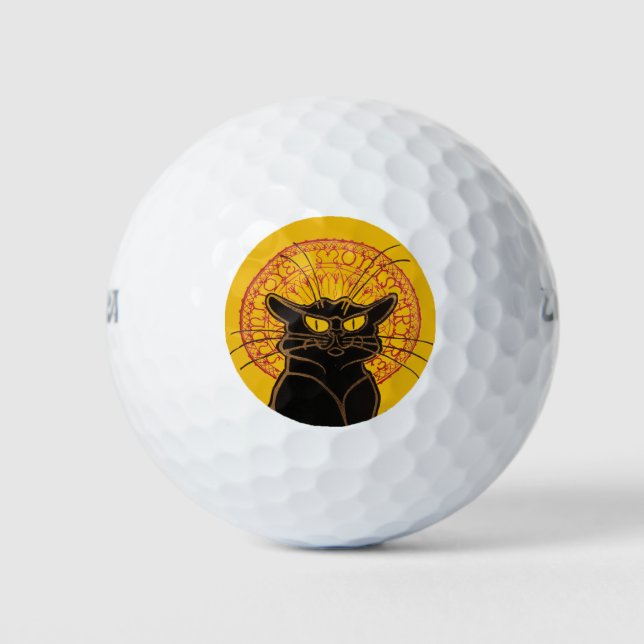 Theophile Steinlen - Le Chat Noir Vintag Golfball (Vorderseite)