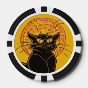 Theophile Steinlen - Le Chat Noir Vintag Pokerchips