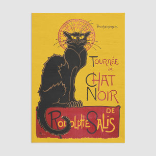Theophile Steinlen - Le Chat Noir Vintag Seidenpapier