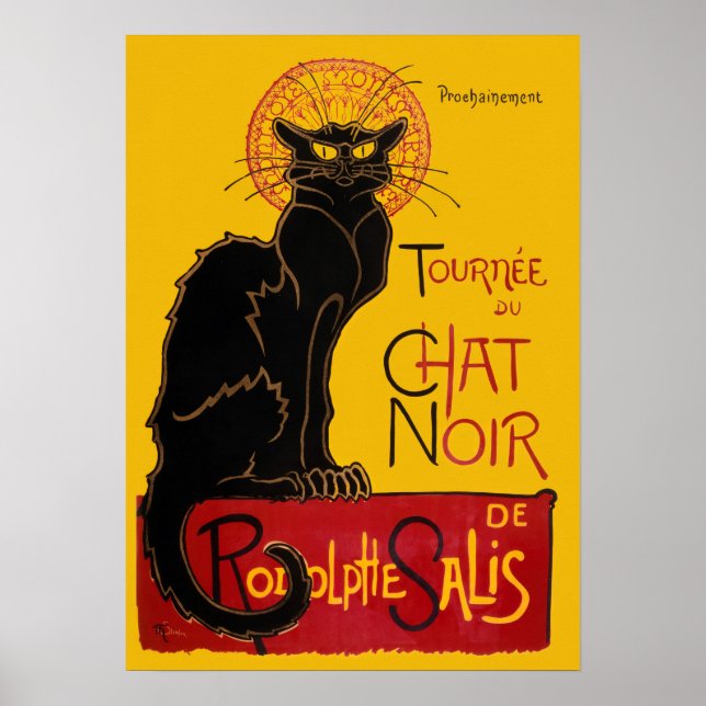 Theophile Steinlen - Le Chat Noir Vintage Poster (Vorne)