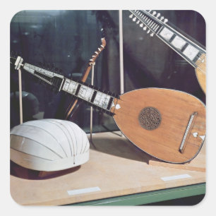 Theorbo, 1637 quadratischer aufkleber