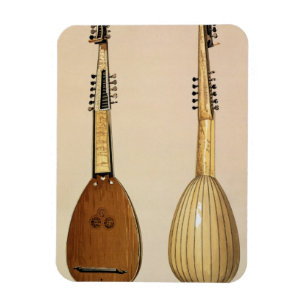 Theorbo, gemacht von Giovanni Krebar, Padua, 1629, Magnet