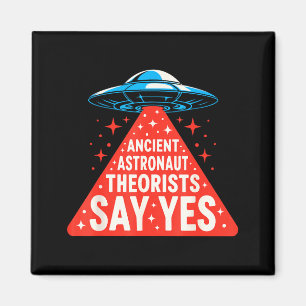 Theoretiker der antiken Astronauten UFO-Alien-Raum Magnet