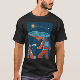 Theoretiker oder Theoretiker der flachen Erde im S T-Shirt