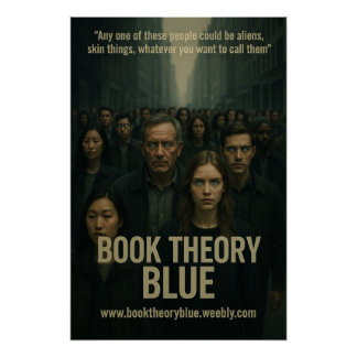 Théorie du livre Poster bleu 11