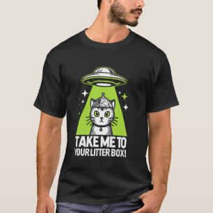 Theorien zur Katzenverschwörung durch Außerirdisch T-Shirt