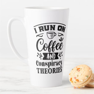 Théories du café et du complot Latte Mug