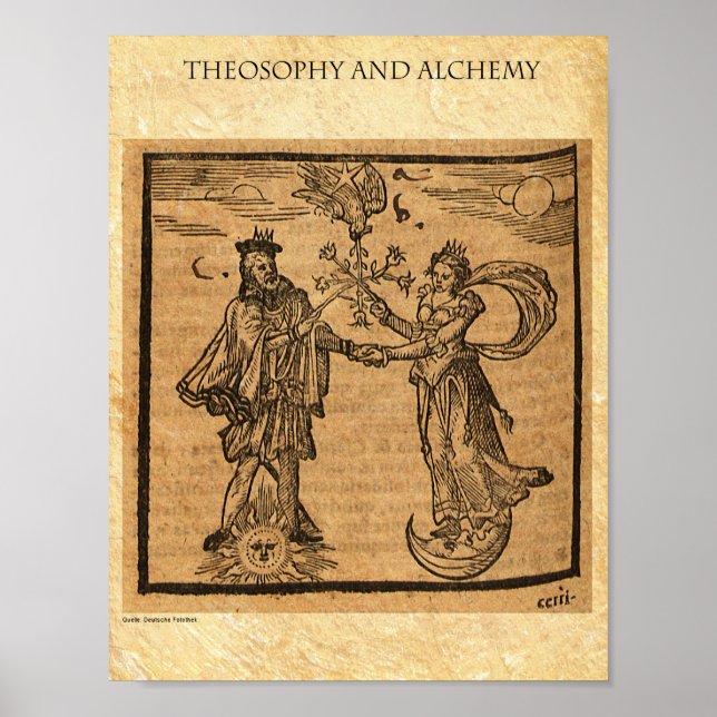 THEOSOPHY und ALCHEMIE Poster (Vorne)