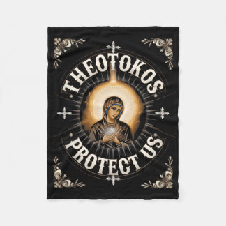 Theotokos beschützen uns orthodoxe Christliche Hei Fleecedecke