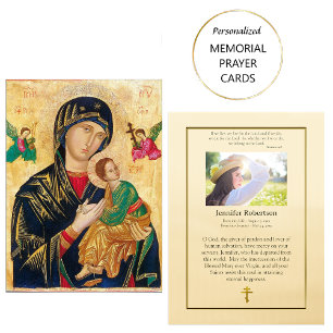 Theotokos (Jungfrau Mary) Beerdigungskarte Platzkarte