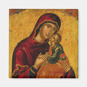 Theotokos (Jungfrau Mary) und Christ Child Icon Magnet