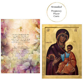 Theotokos und die Gebetskarte Christi Platzkarte