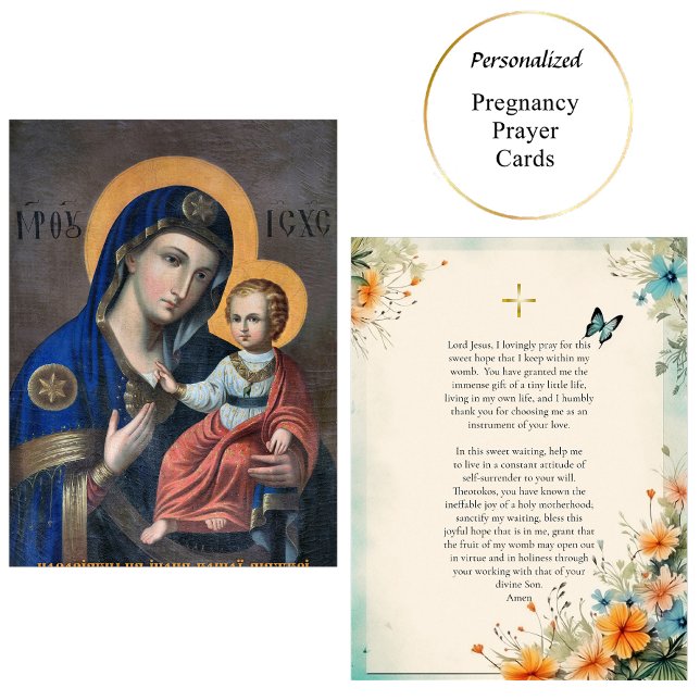 Theotokos und die Gebetskarte Christi Platzkarte (Von Creator hochgeladen)