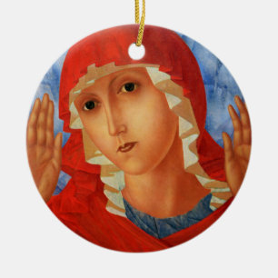 Theotokos Verzierung Keramikornament