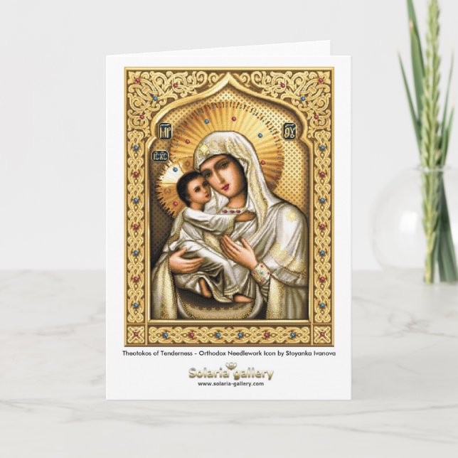 Theotokos von Weichheit - Gruß-Karte Karte (Vorderseite)