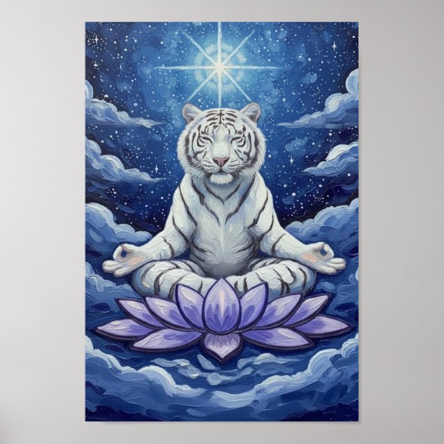ThePath2Peace:ZenWhiteTiger Poster (Vorne)