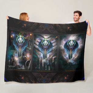 Thera Queen Fraktal Trilogy 2XFrame Fleecedecke
