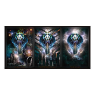 Thera Queen Fraktal Trilogy 2XFrame Fotodruck
