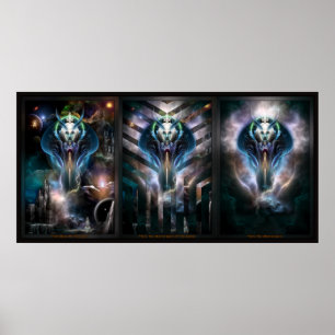 Thera Queen Fraktal Trilogy 2XFrame Poster