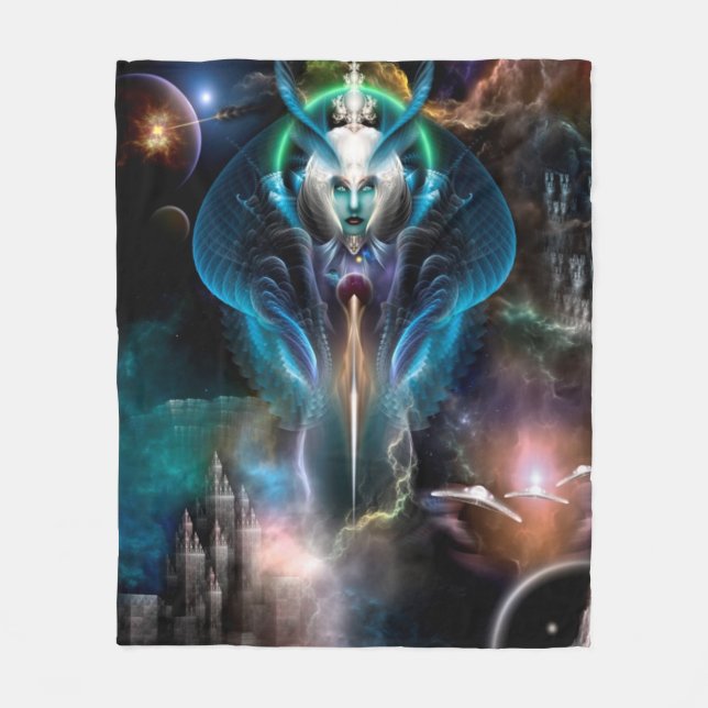 Thera Queen of the Galaxy Fleece Blanket (Vorderseite)