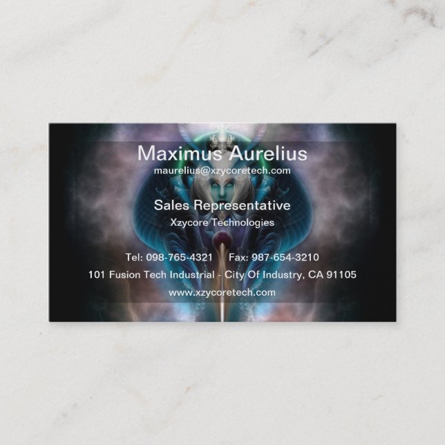 Thera The Ethereal Queen Business Cards Visitenkarte (Vorderseite)