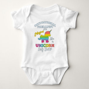 Therapeut des Beschäftigungstherapie-Einhorn-OT Baby Strampler