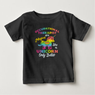 Therapeut des Beschäftigungstherapie-Einhorn-OT Baby T-shirt