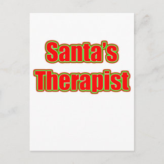 Therapeut des Weihnachtsmanns Feiertagspostkarte