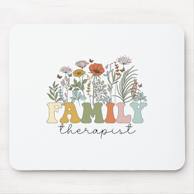 Therapeut Familientherapie Psychische Gesundheit Mousepad (Vorne)