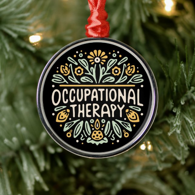 Therapeut für Arbeitstherapie Ornament Aus Metall (Baum)