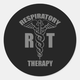 Therapeut für Atemtherapie rt Caduceus Medical Runder Aufkleber