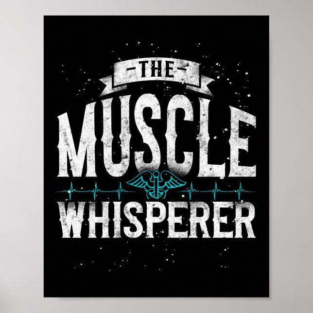 Therapeut für Physiotherapie Muskel Poster (Vorne)