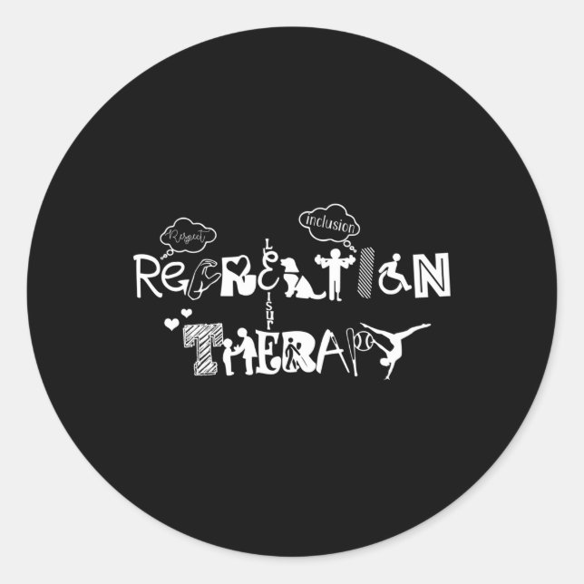 Therapeut für regenerative Therapie Runder Aufkleber (Vorderseite)