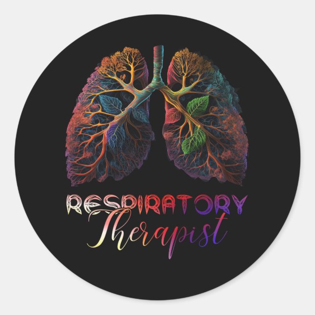 Therapeut für Respirationstherapie RT Care Week Th Runder Aufkleber (Vorderseite)