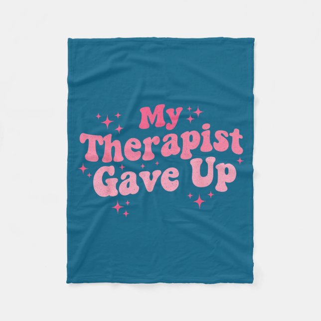 Therapeut Gibt Auf 2 Design Fleecedecke (Vorderseite)