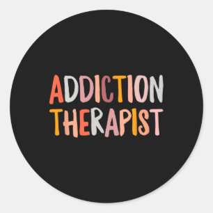 Therapeut Psychische Therapie Verhalten Runder Aufkleber