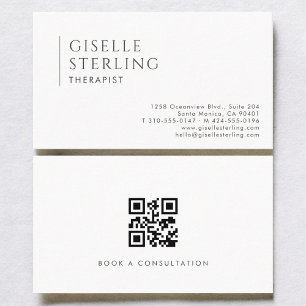 Therapeut QR-Code modern und professionell Visitenkarte
