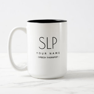 Thérapeute de la parole SLP Mug minimaliste moder