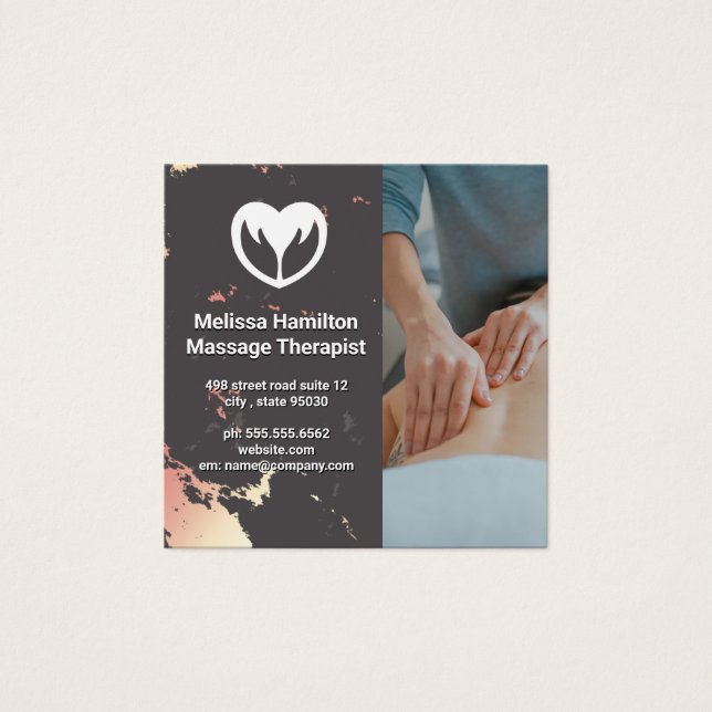 Thérapeute de massage| Spa| Marbre or Rose (Devant)