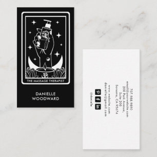 Thérapeute en Massage Mystique Carte de Visite Ent