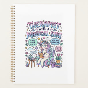 Thérapeute Licorne avec un Cadeau Magique Idée Cad