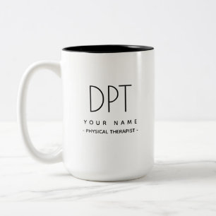 Thérapeute physique PT Mug minimaliste moderne