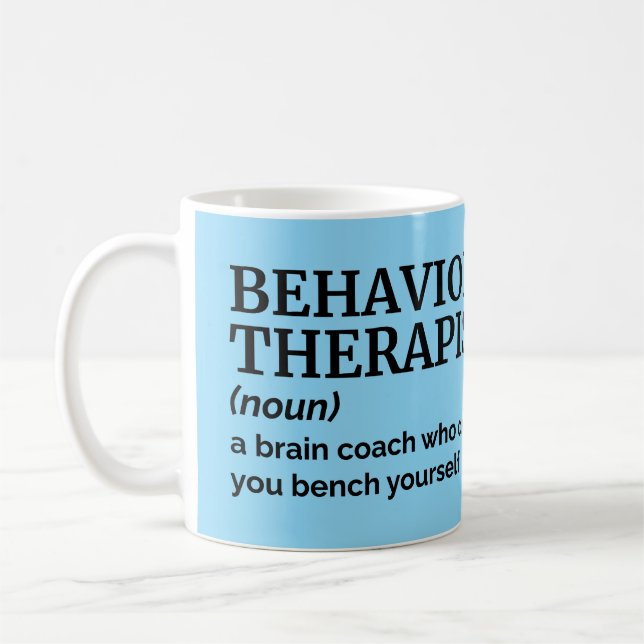 Therapeutin Definition Funny Office-Tasse Kaffeetasse (Links)