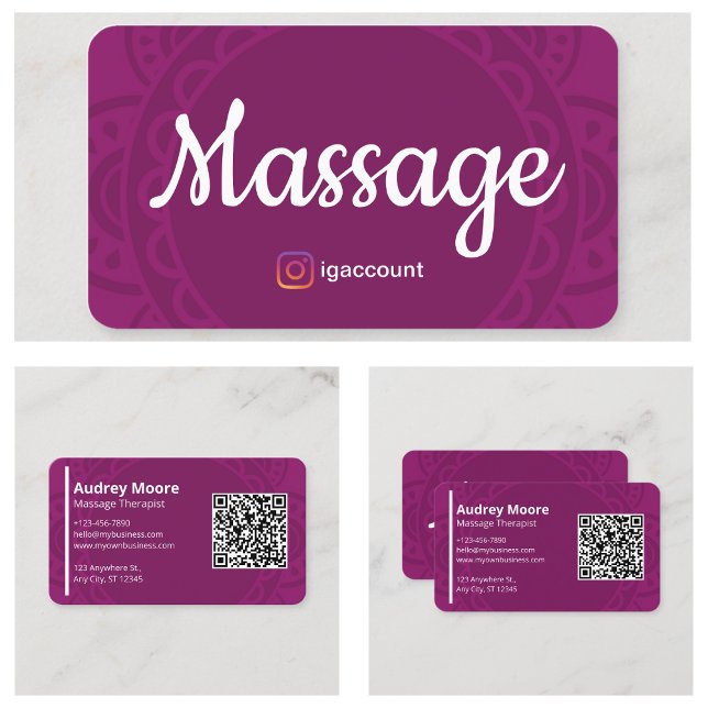 Therapeutin Massage Reiki Reflexologie Chiroprakti Visitenkarte (Therapist Massage Reiki Reflexology Chiropractic Business Card
)