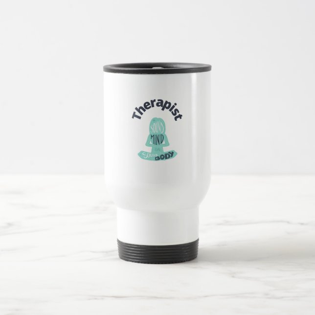 Therapeutin Yoga Pose Tumbler Reisebecher (Mittel)