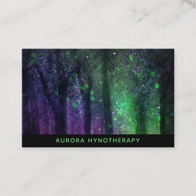 *~* Therapeutische Hypnotherapie Hypnoseberater Visitenkarte (Vorderseite)