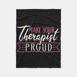 Therapeutische Unterstützungstherapie Machen Sie I Fleecedecke
