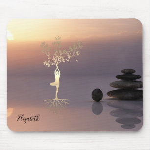 Therapeutische Zen Steine, Sonnenuntergang, Golden Mousepad