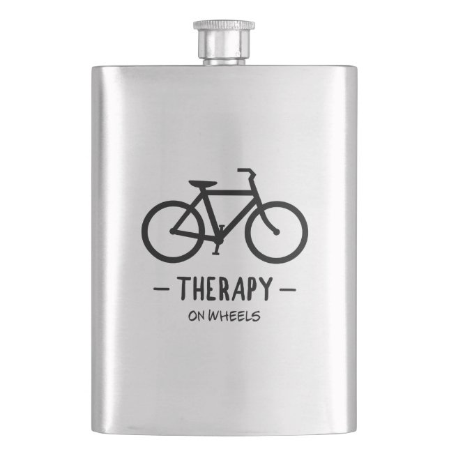 Therapie auf Rädern Flachmann (Vorderseite)