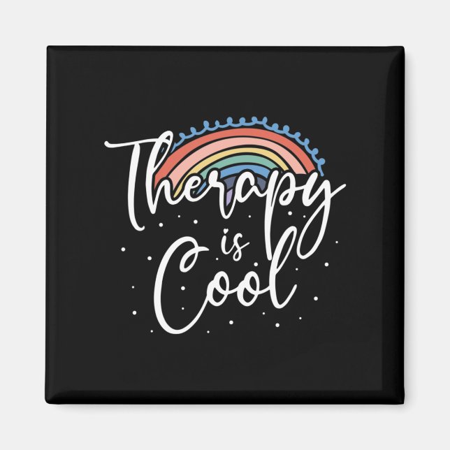 Therapie Bewusstsein für Stabilität Bewusstsein Magnet (Vorne)